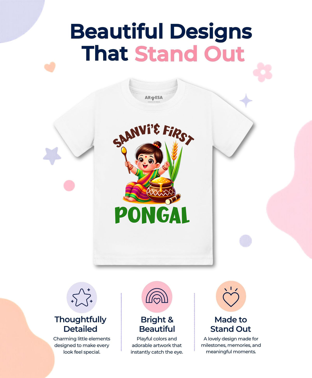 Yes | My First Pongal - T-shirt