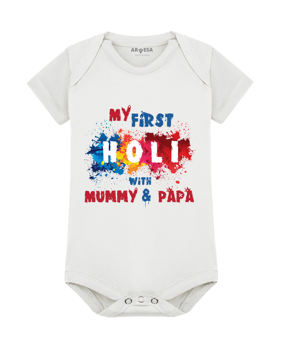 No | My First Holi with Mummy & Papa - Romper
