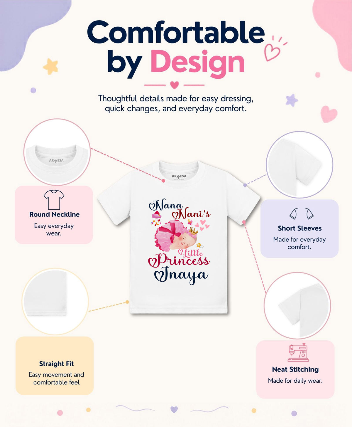 Yes | Nana Nani Little Princess - T-shirt