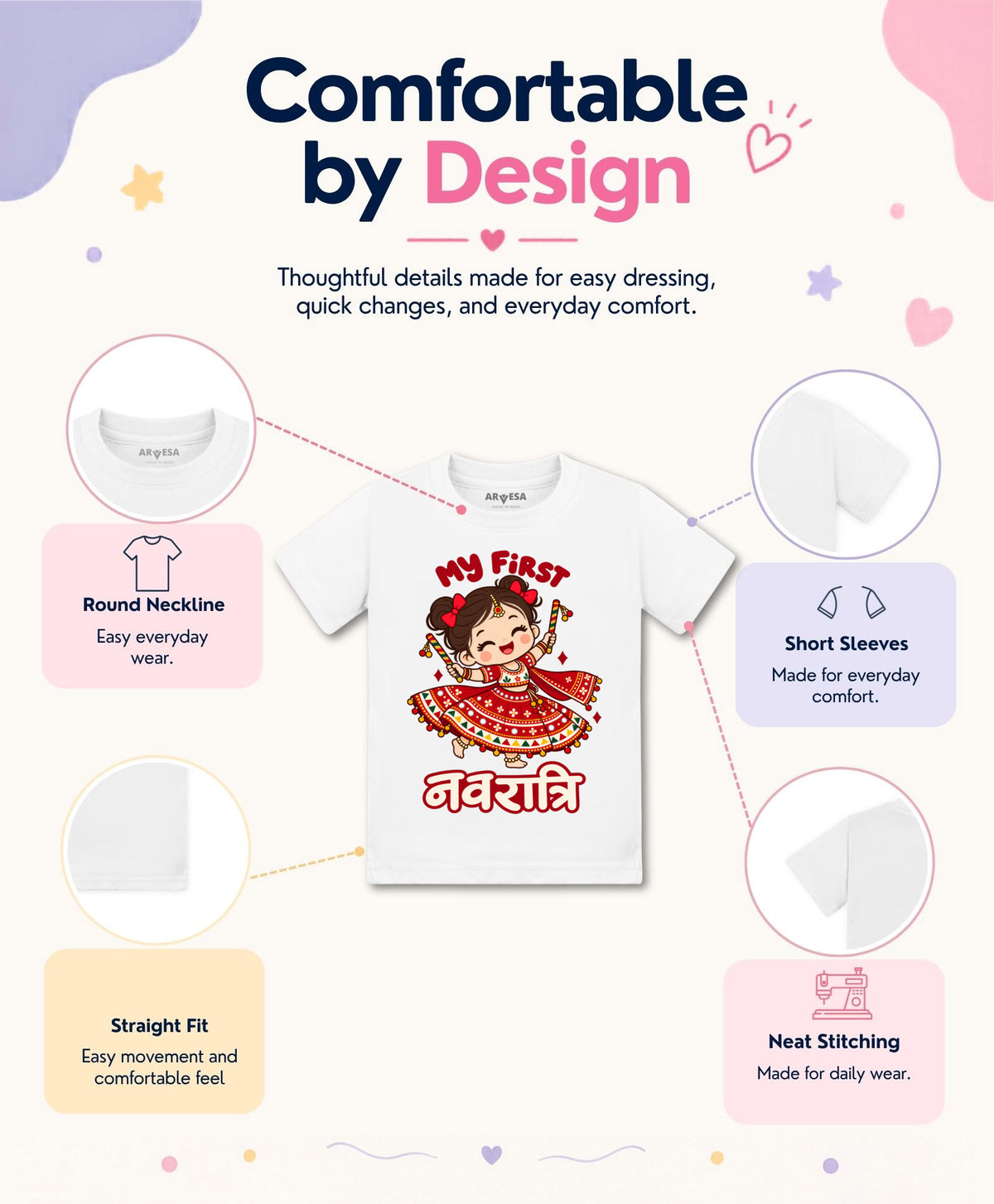 No | My First Navratri - T-shirt