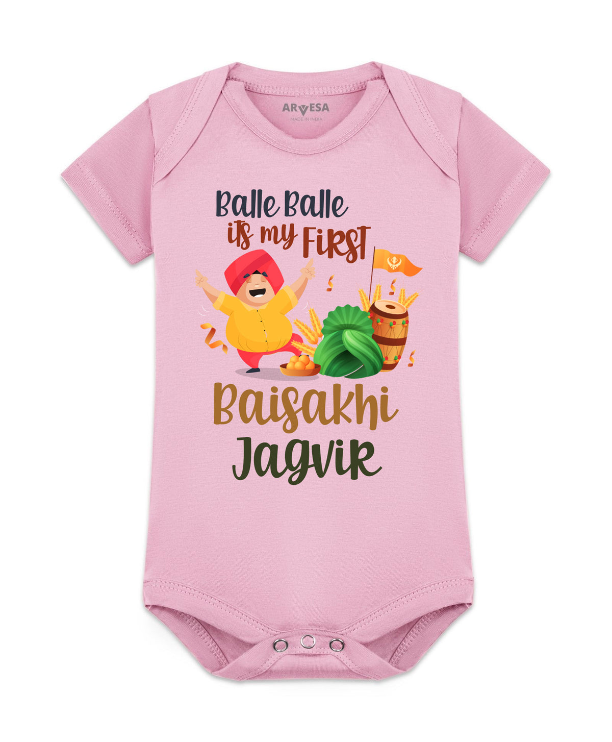 Yes | Happy Baisakhi - Romper