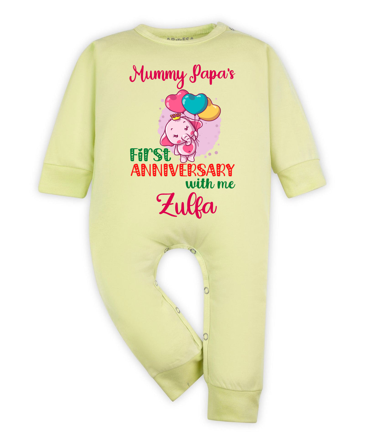Yes | Mummy Papa First Anniversary With Me Mom Dad - Jumpsuit