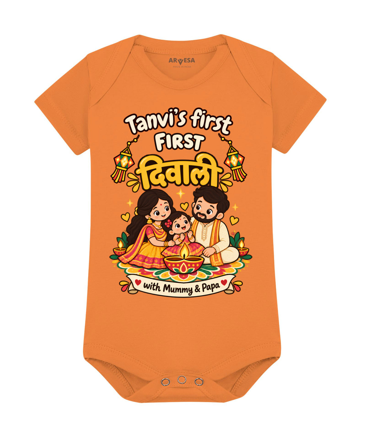 Yes | My First Diwali With Mummy & Papa - Romper