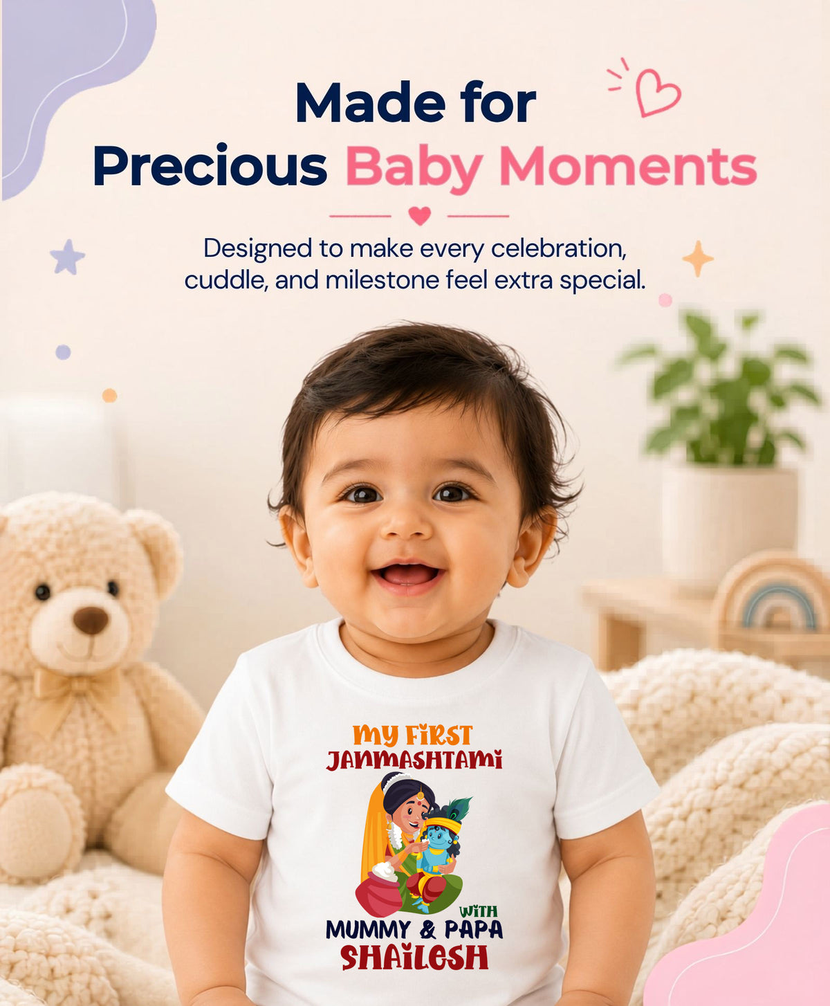 Yes | My First Janmashtami - T-shirt