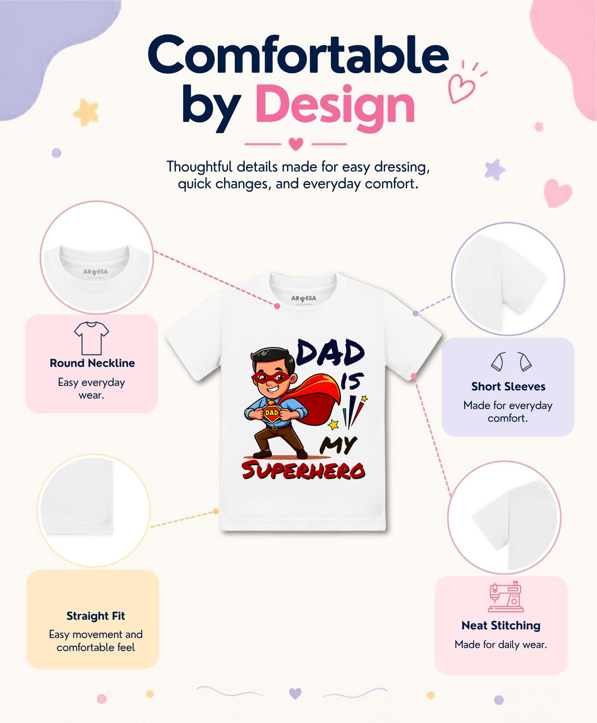 No | Dad Is My Superhero - T-shirt