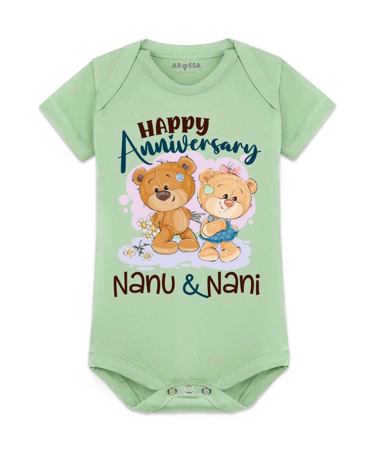 No | Happy Anniversay Nanu & Nani Family Anniversary - Romper