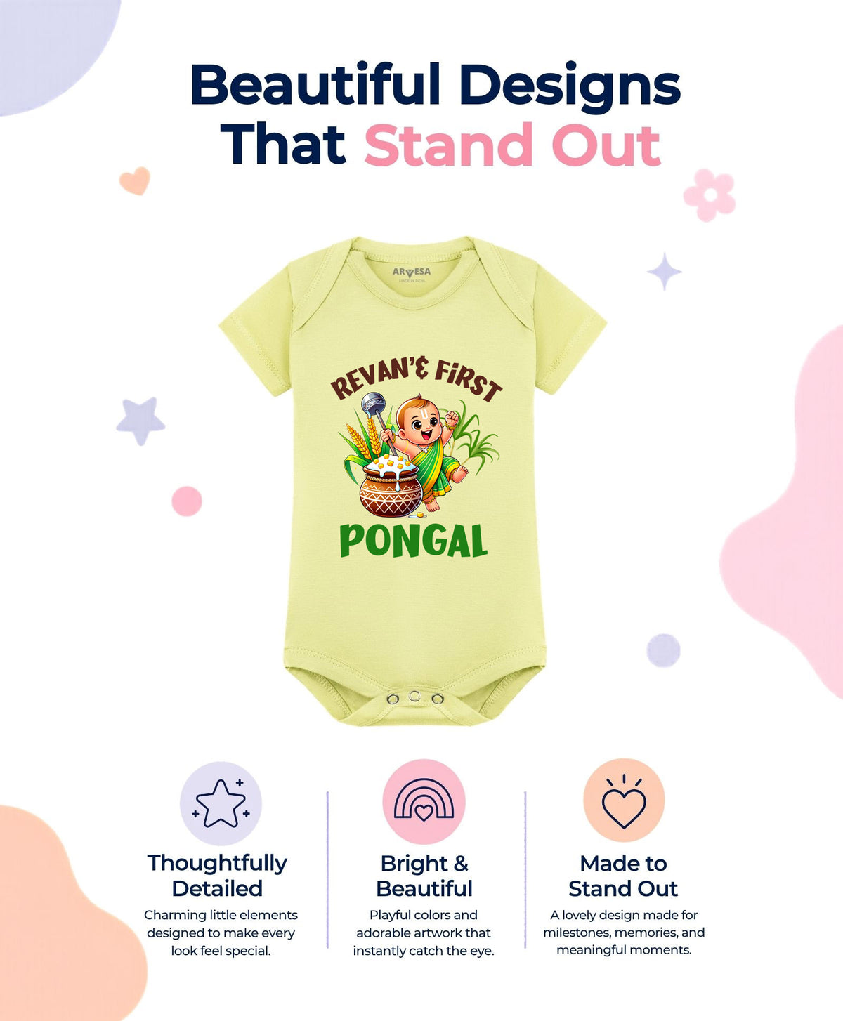 Yes | My First Pongal - Romper