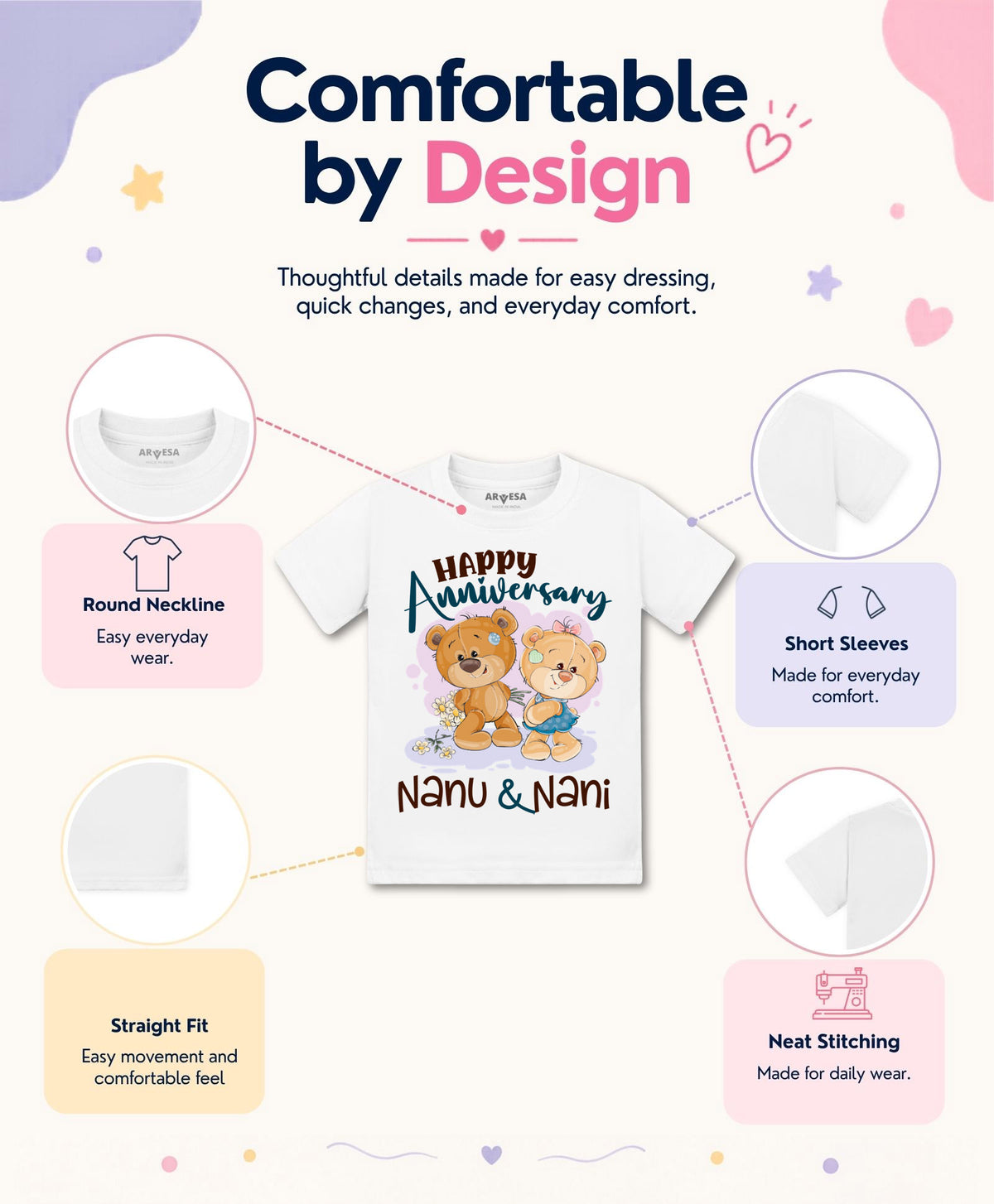 No | Happy Anniversay Nanu & Nani Family Anniversary - T-shirt