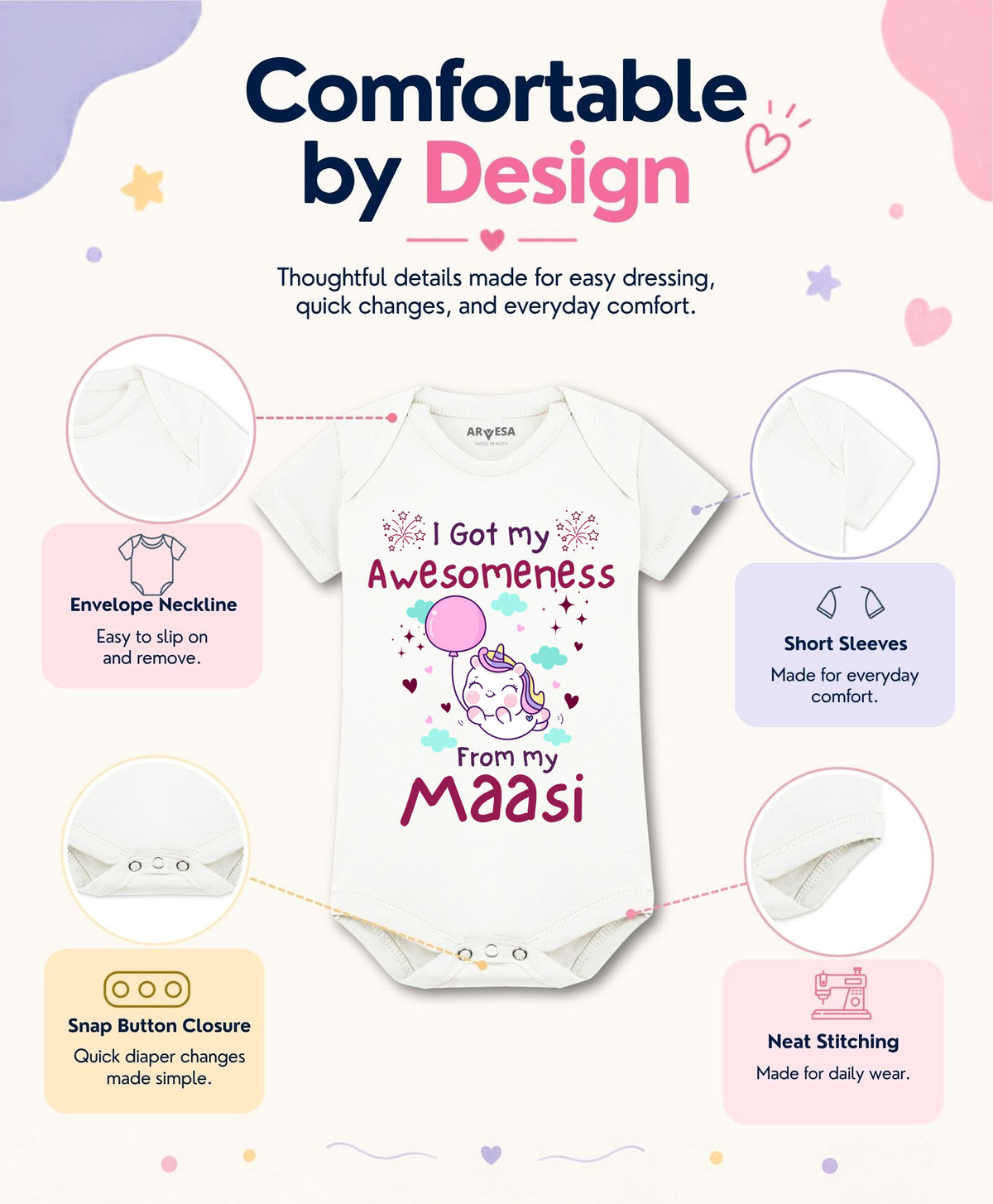 No | I Got Awesomeness From Maasi - Romper