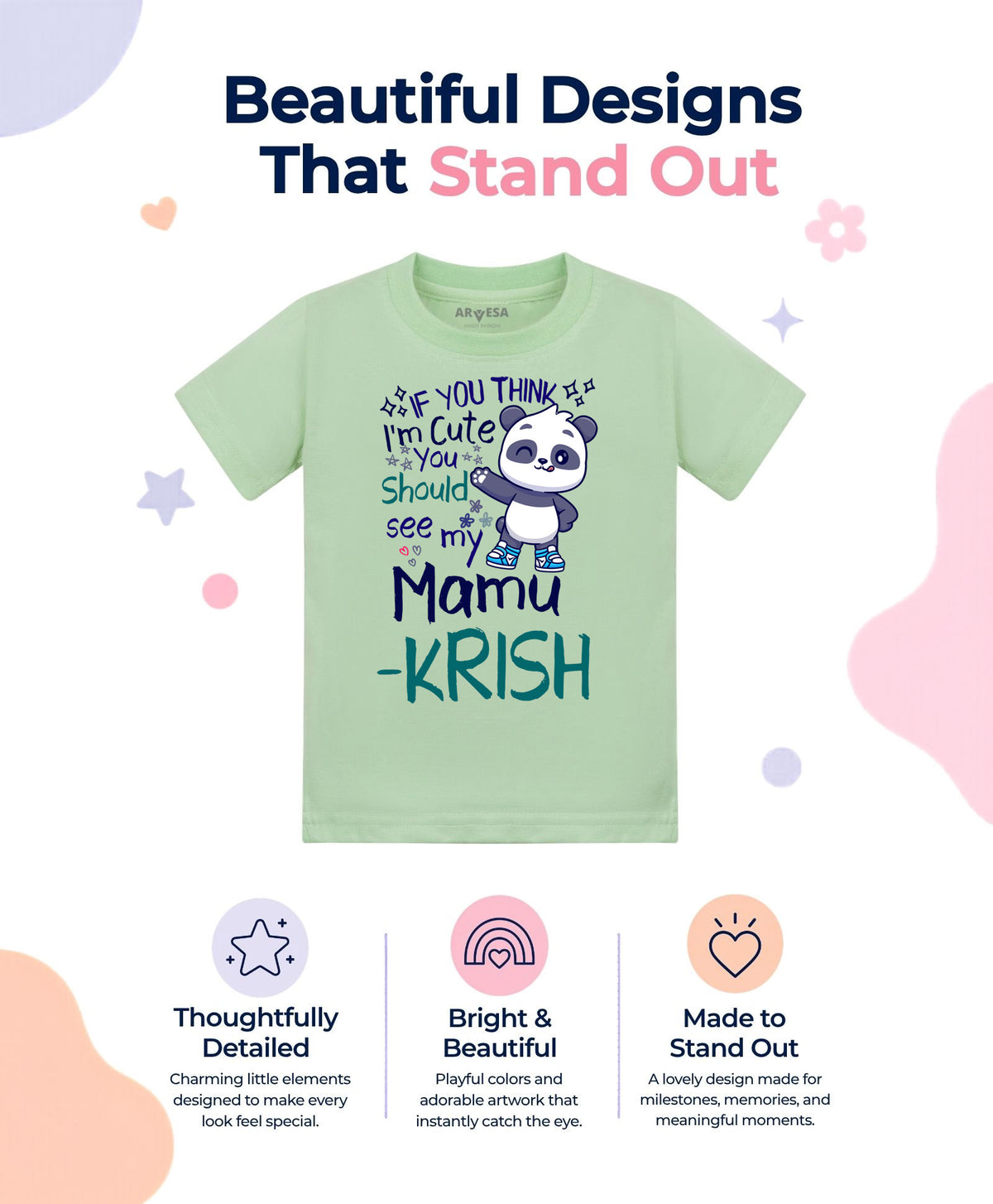 Yes | I Am Cute You Should See My Mamu - T-shirt