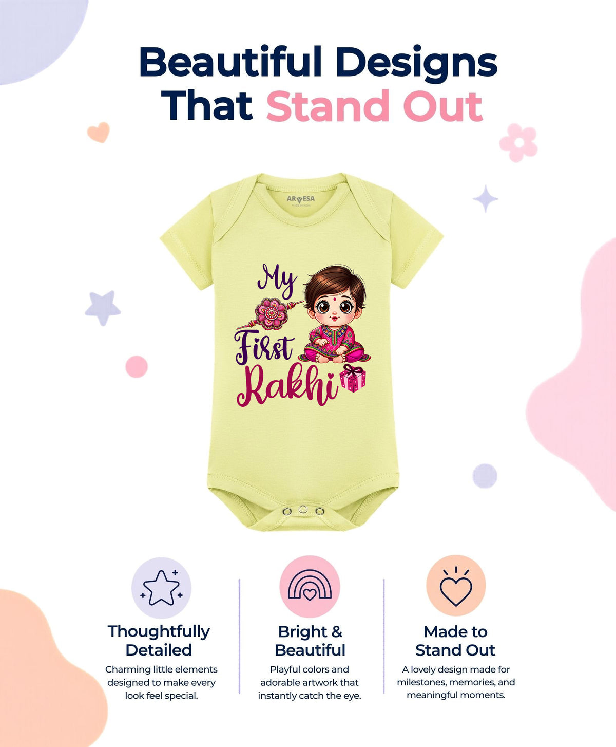 No | My First Rakhi - Romper