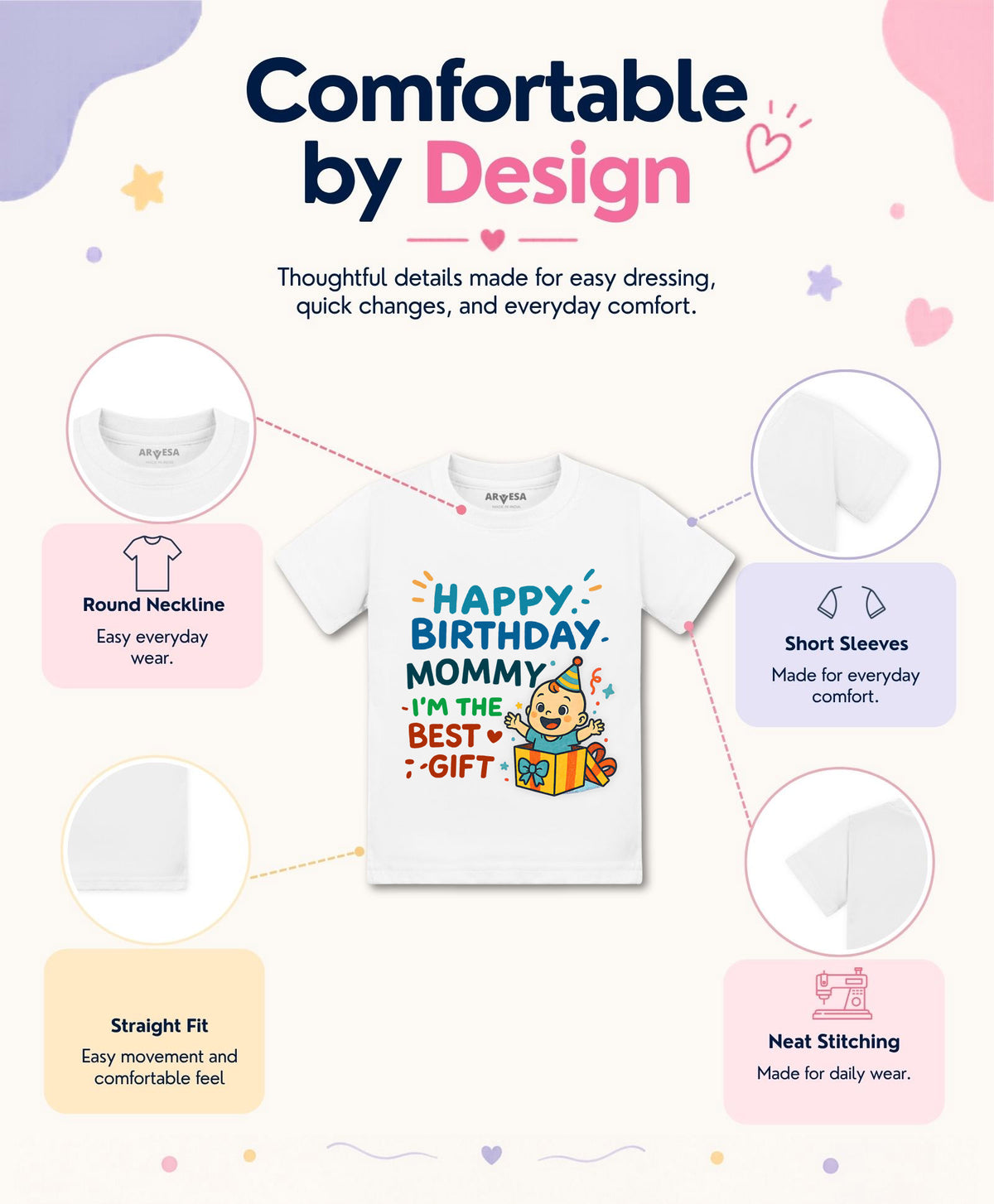 No | Happy Birthday Mommy I'm The Best Gift Mom Birthday - T-shirt
