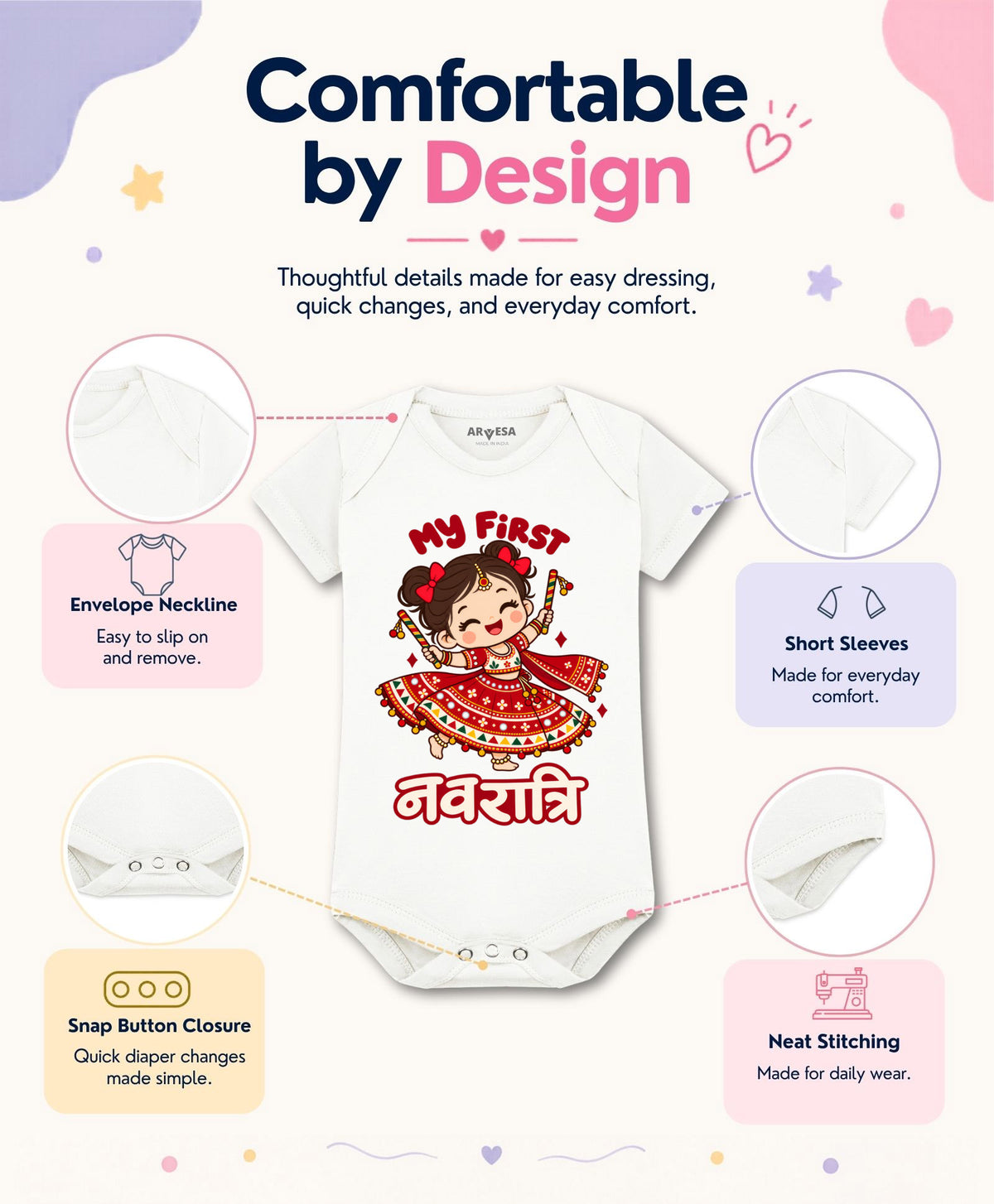 No | My First Navratri - Romper