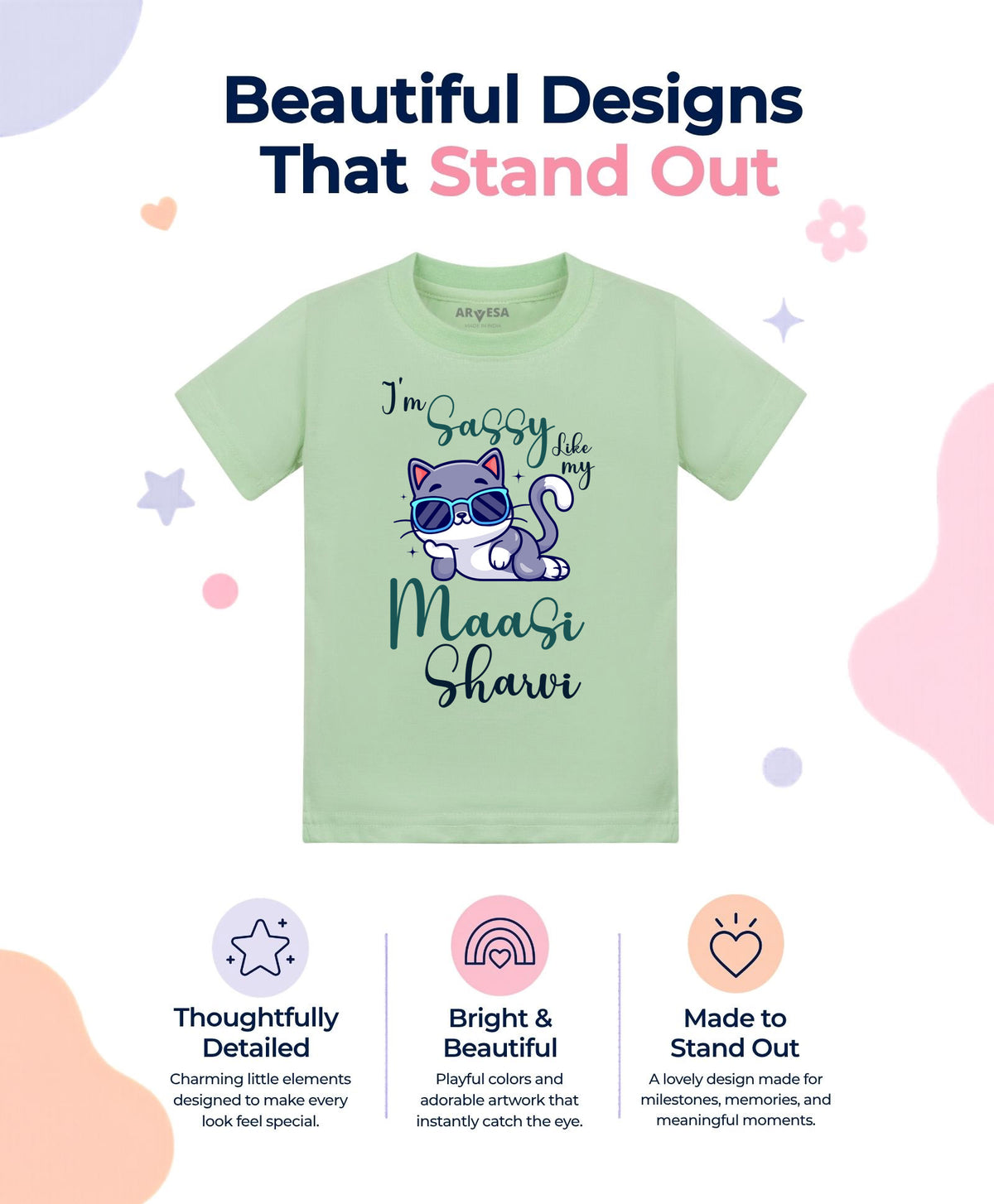 Yes | I Am Sassy Like My Bua Maasi - T-shirt