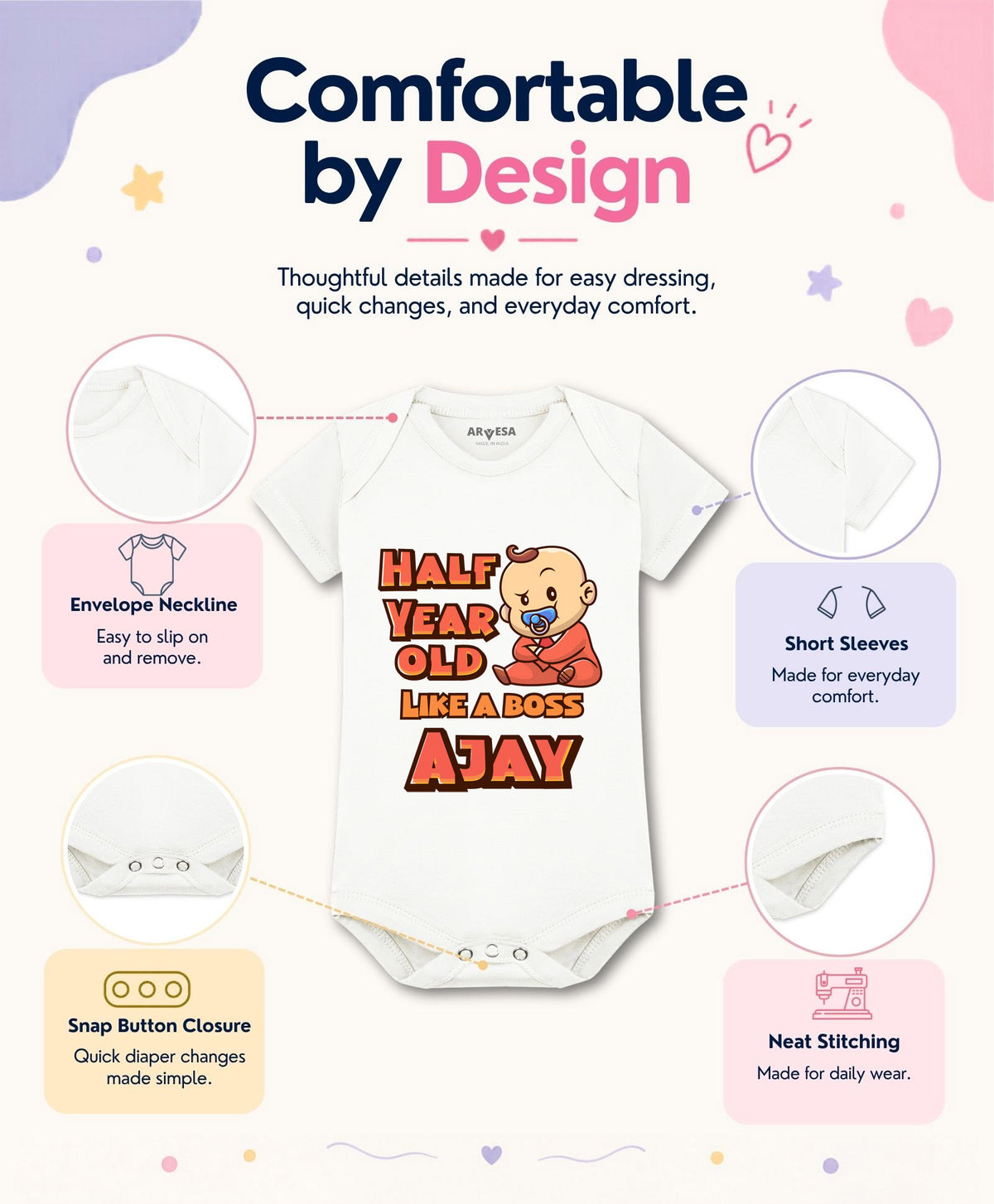 Yes | Half Birthday - Romper