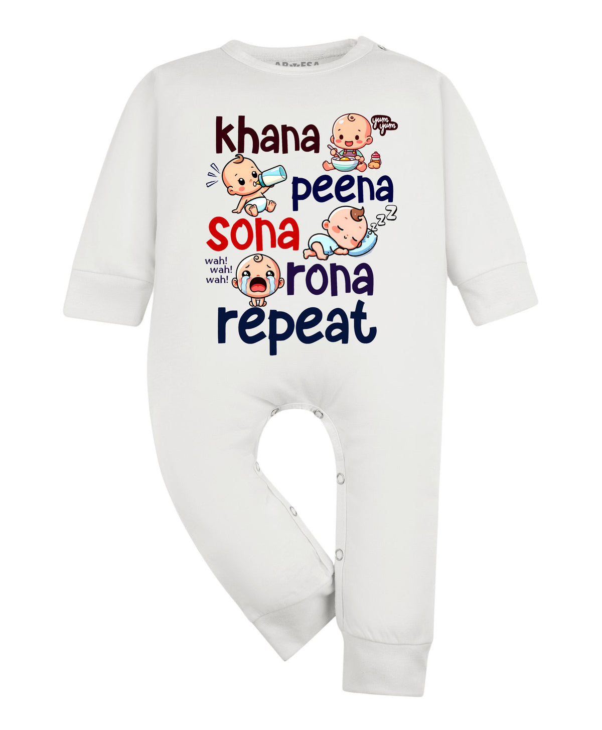 No | Khana Peena Sona Repeat Quirky - Jumpsuit