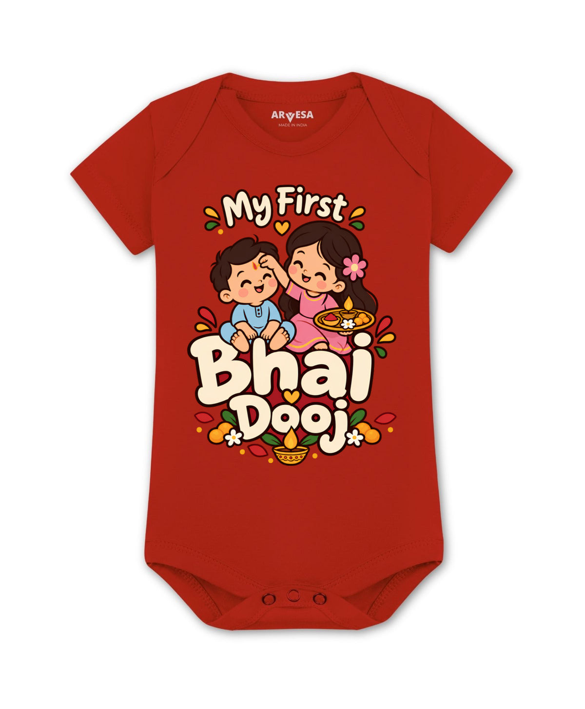 No | My First Bhaidooj Diwali - Romper