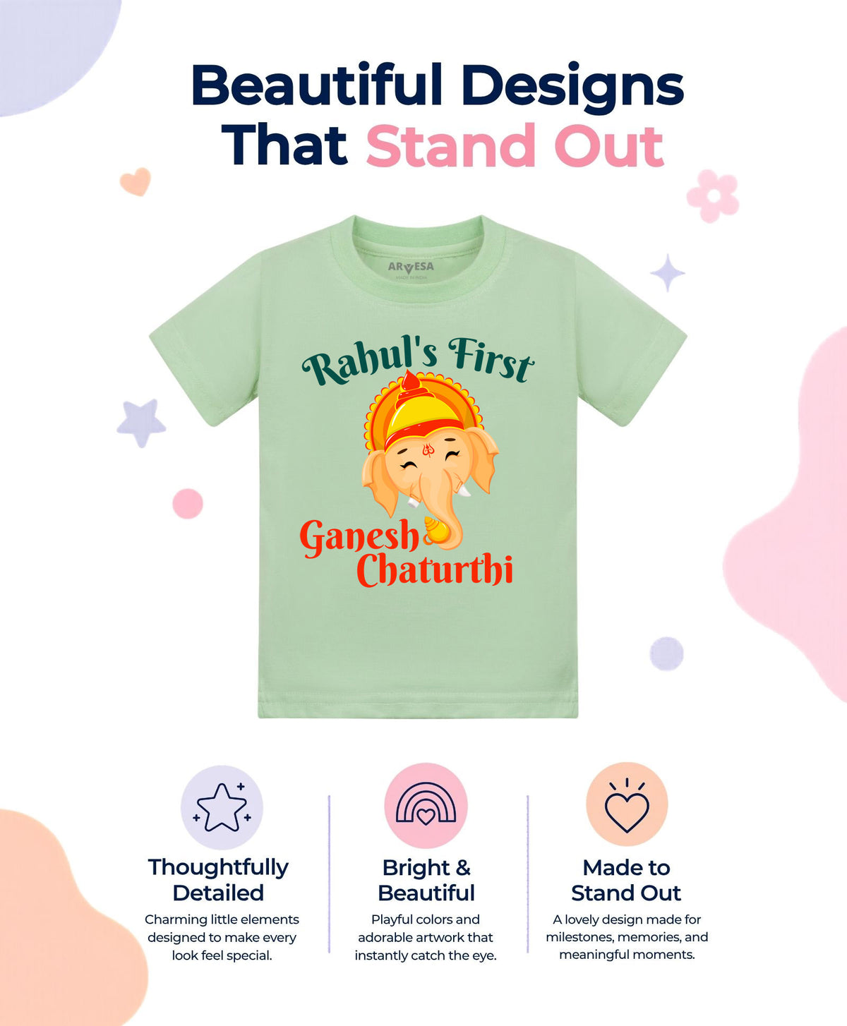 Yes | My First Ganesh Chaturthi - T-shirt