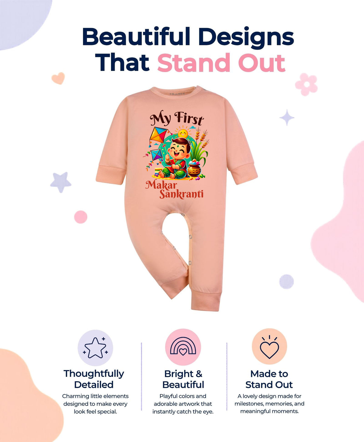 No | My First Makar sankranti - Jumpsuit