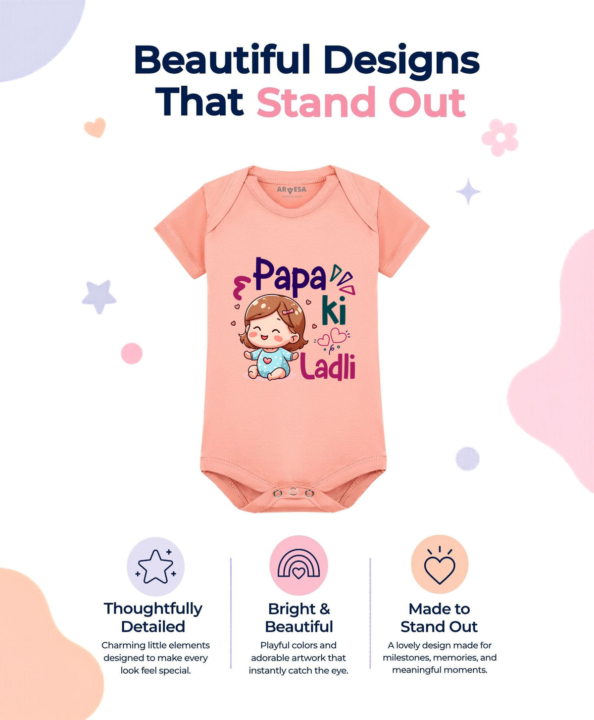 No | Papa Ki Ladli Dad - Romper