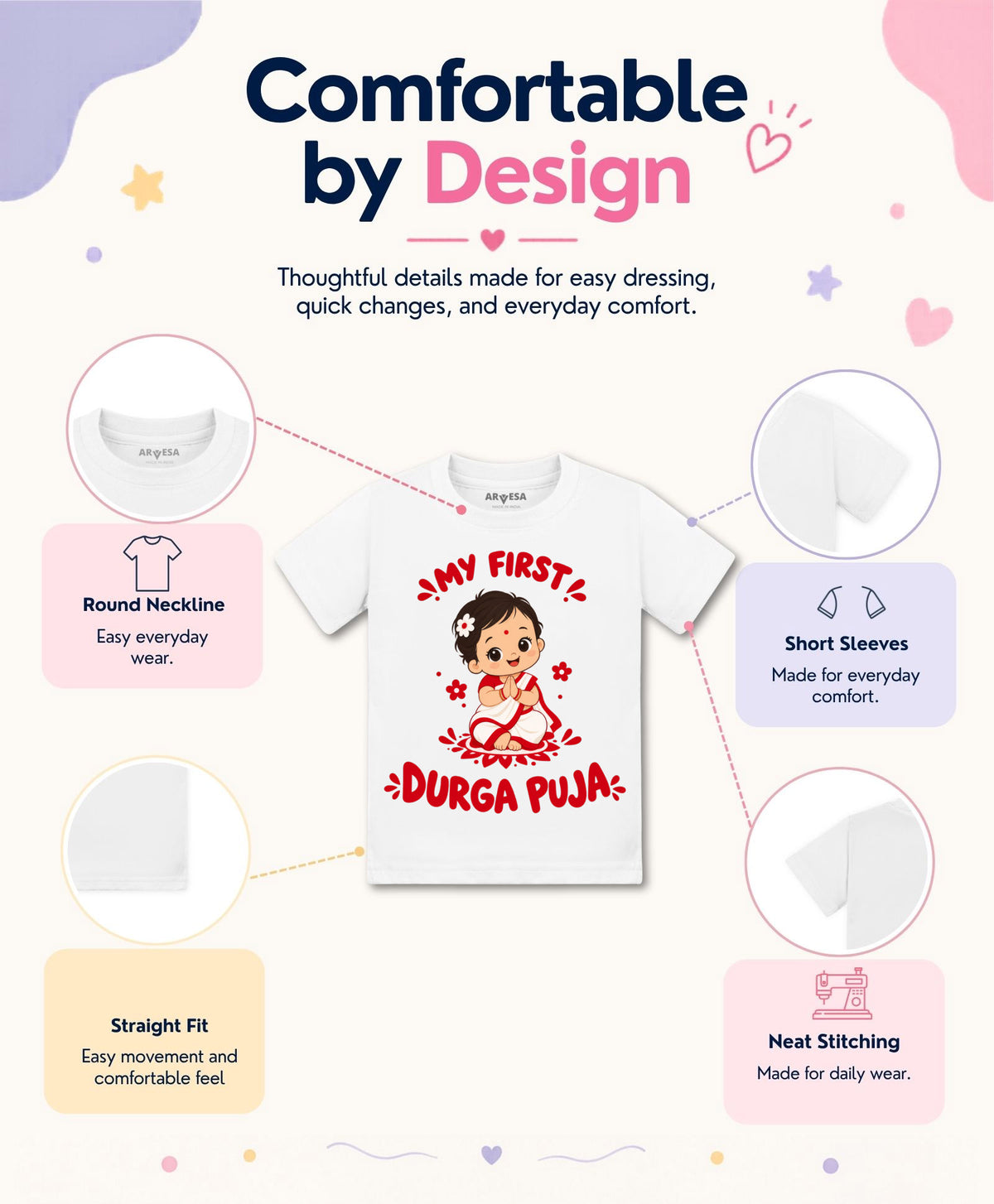No | My First Durga Puja - T-shirt