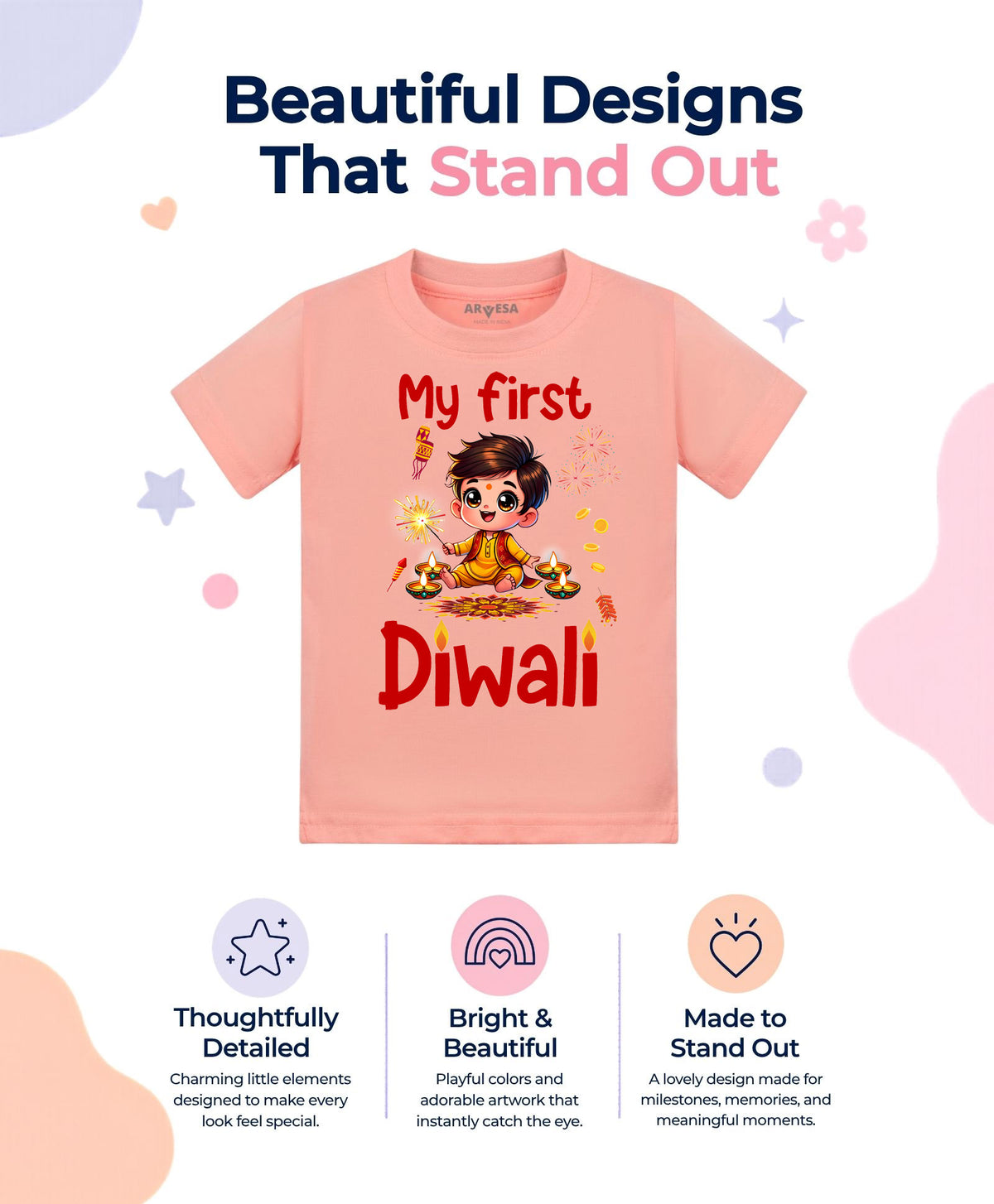 No | My First Diwali - T-shirt