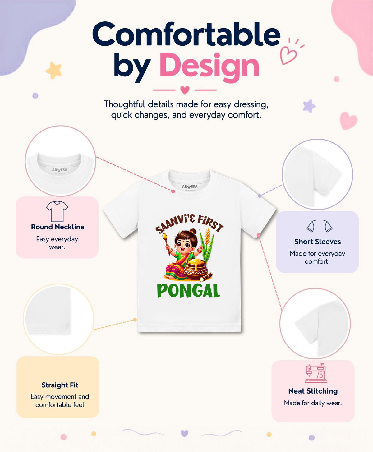 Yes | My First Pongal - T-shirt
