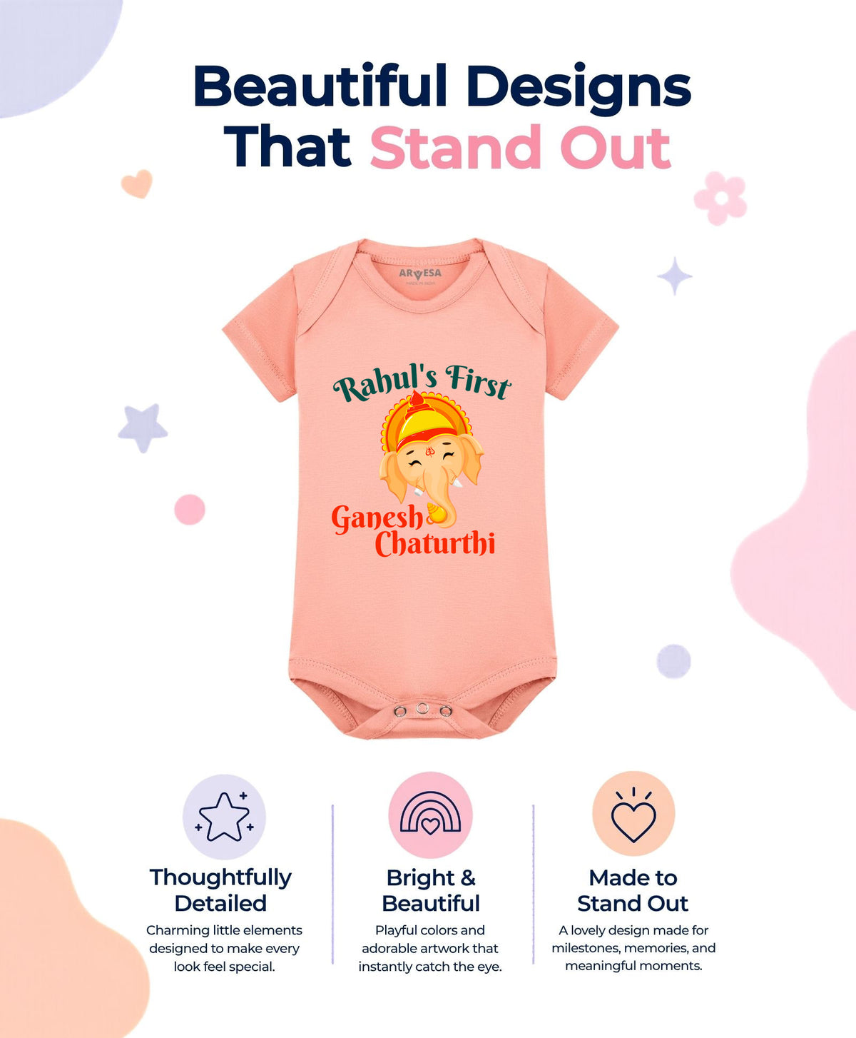 Yes | My First Ganesh Chaturthi - Romper