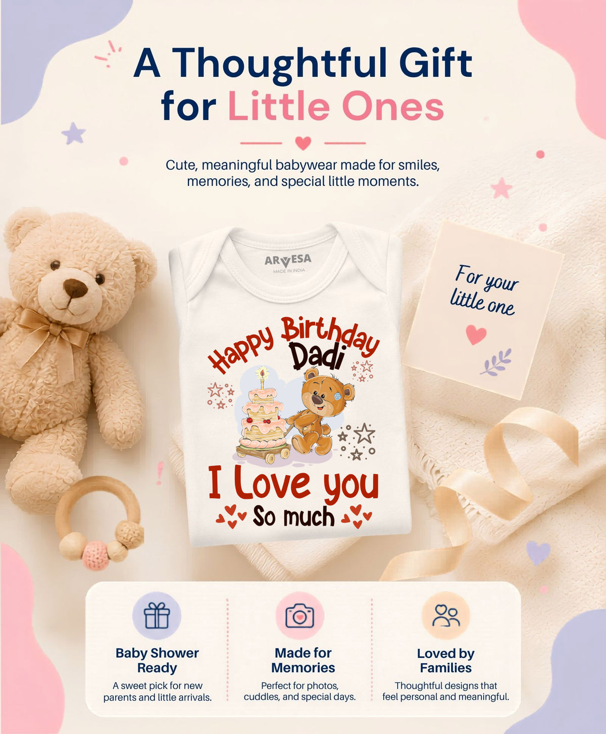 No | Happy Birthday Dadi Family Birthday - Romper
