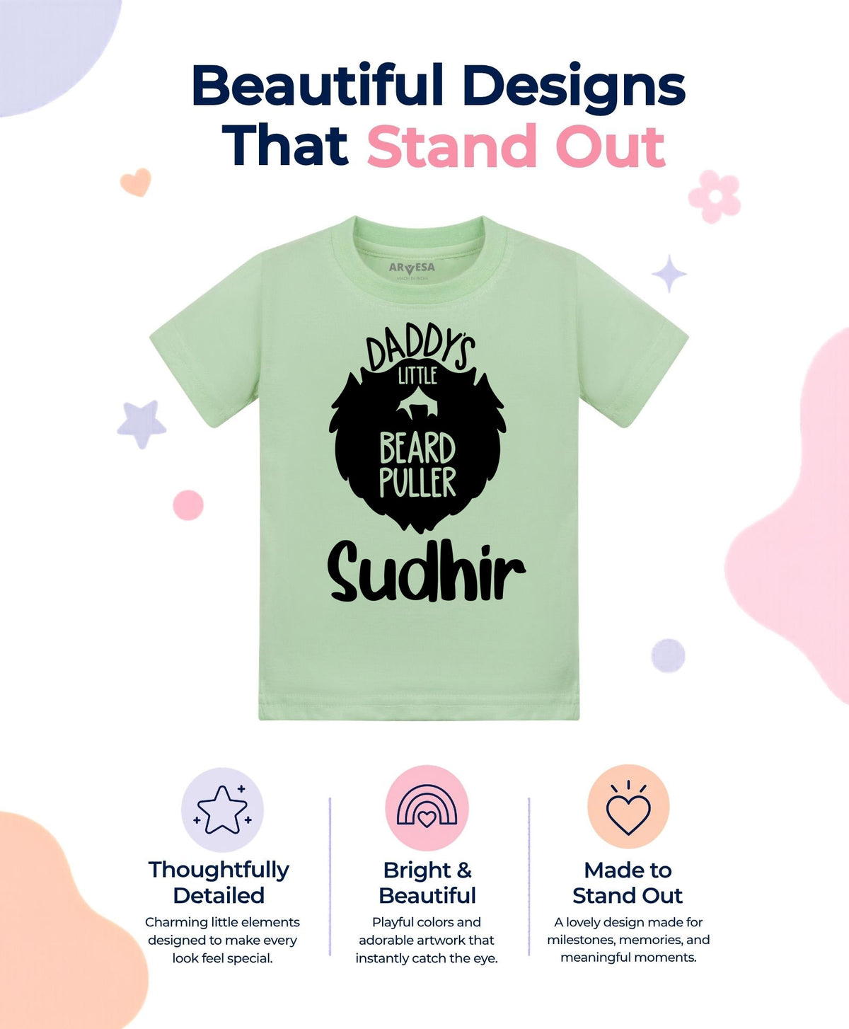 Yes | Daddy Little Beard Puller - T-shirt