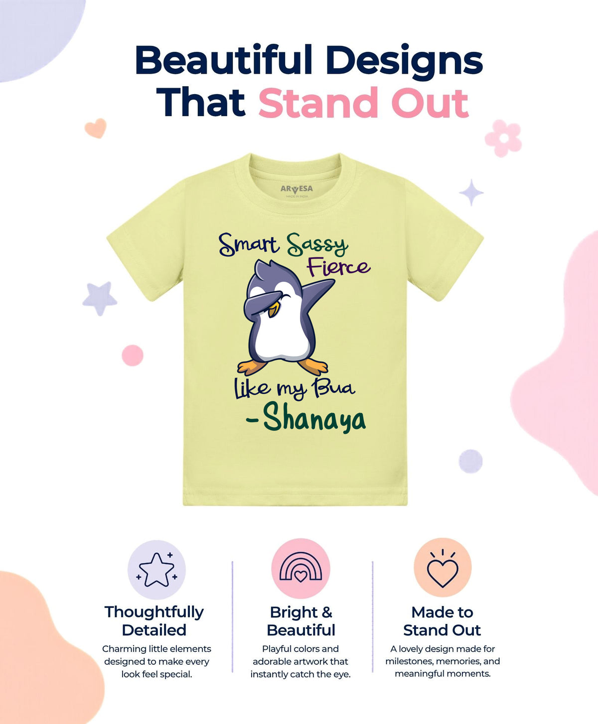 Yes | Smart Sassy Like My Bua - T-shirt