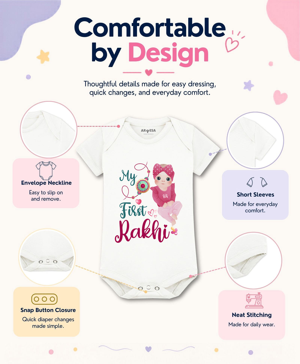 No | My First Rakhi - Romper