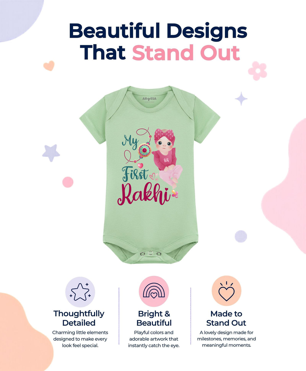 No | My First Rakhi - Romper