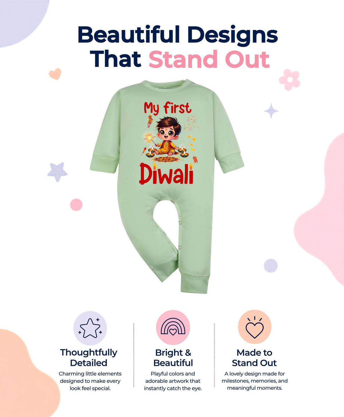 No | My First Diwali - Jumpsuit