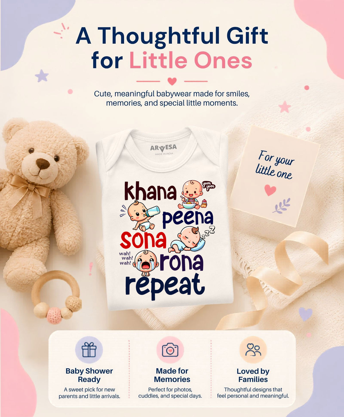 No | Khana Peena Sona Repeat Quirky - Romper
