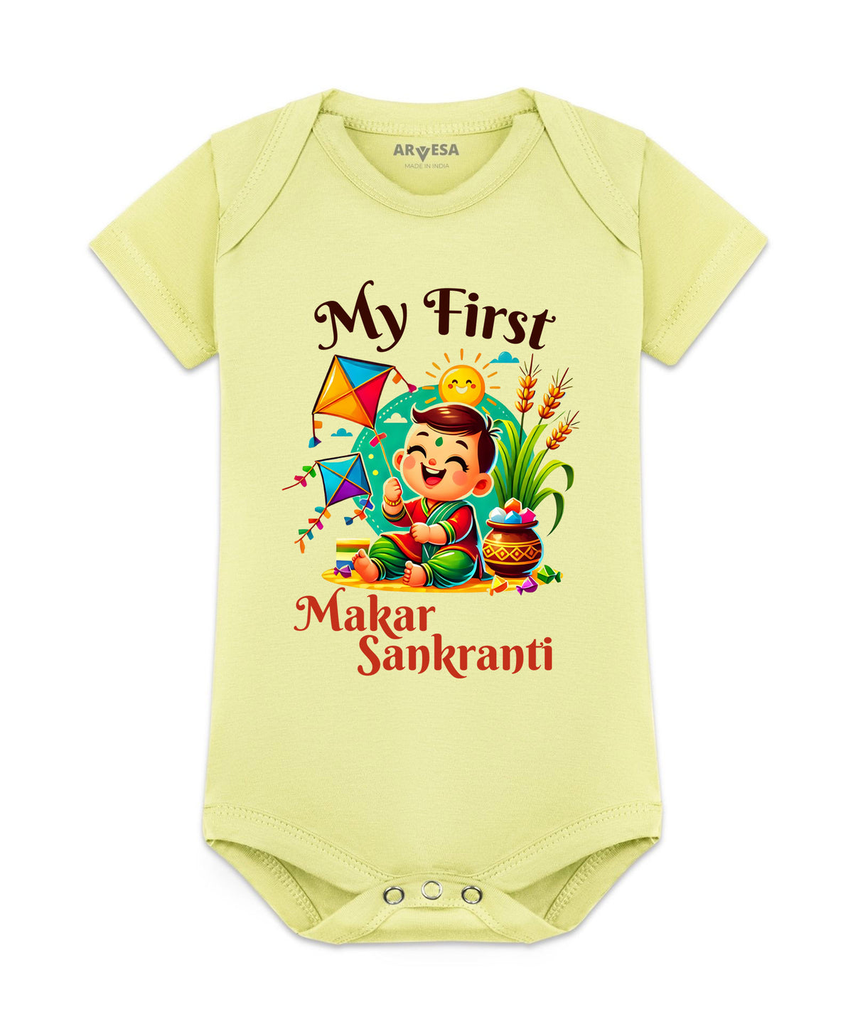 No | My First Makar sankranti - Romper