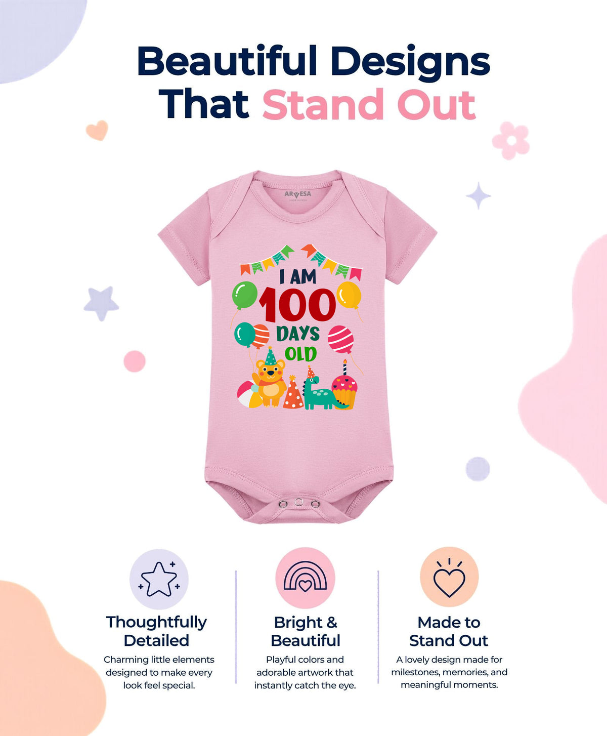 No | 100 Days Birthday - Romper