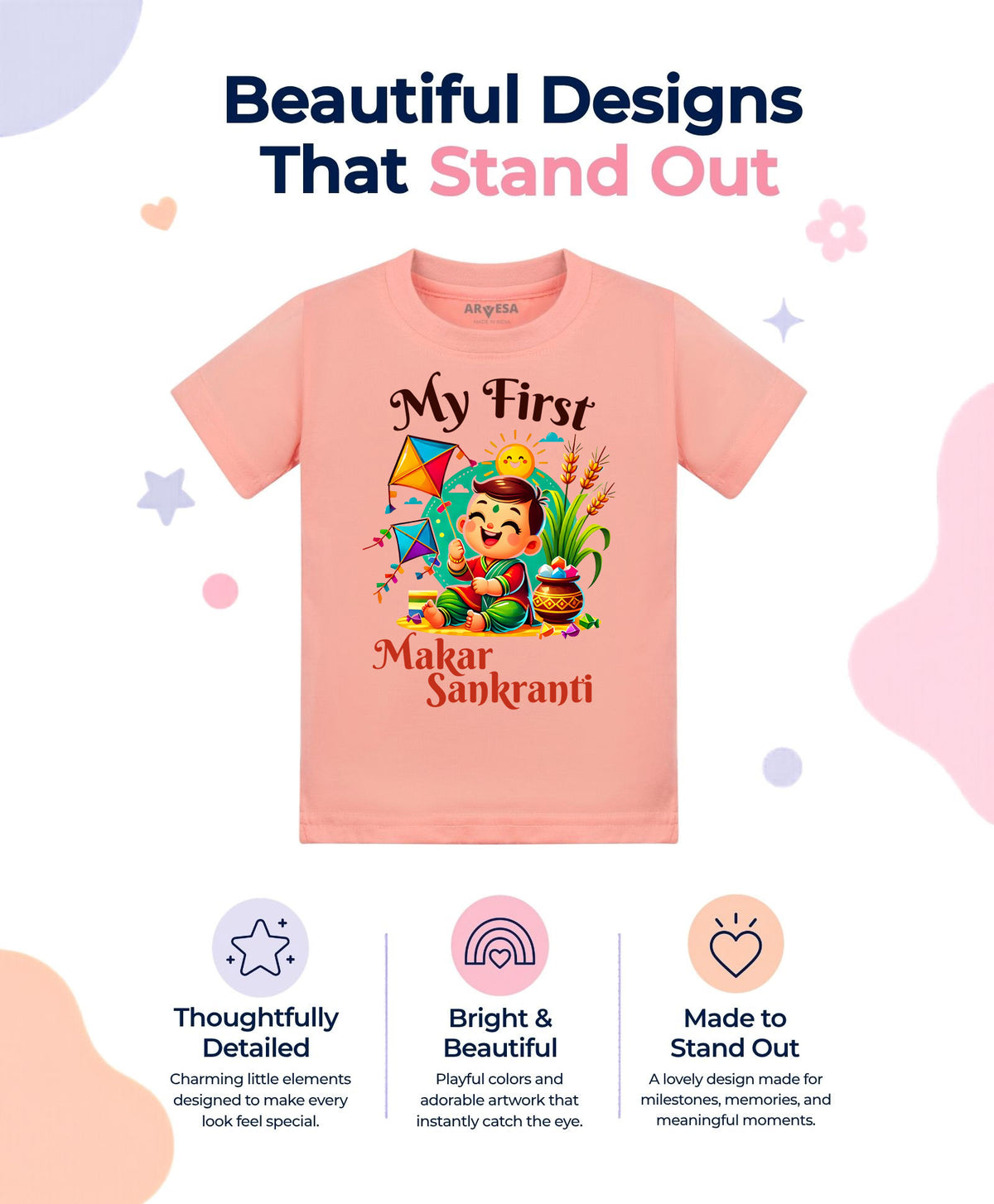 No | My First Makar sankranti - T-shirt