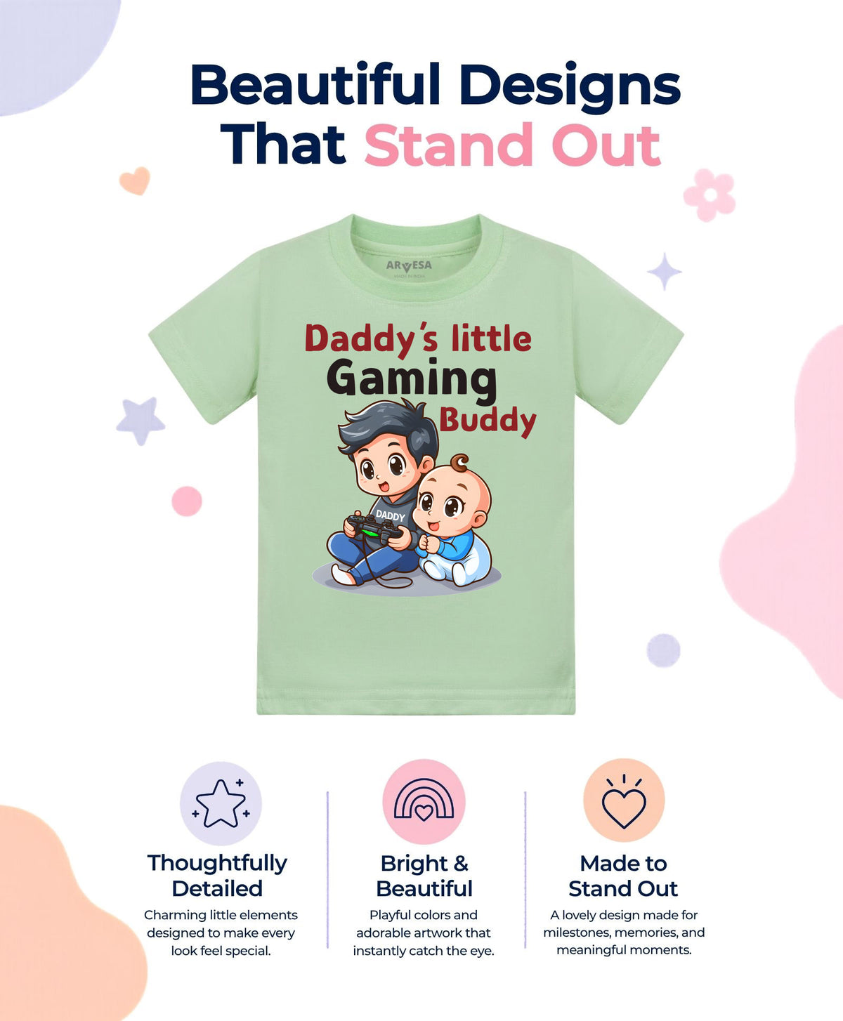 No | Daddy Little Gaming Buddy - T-shirt
