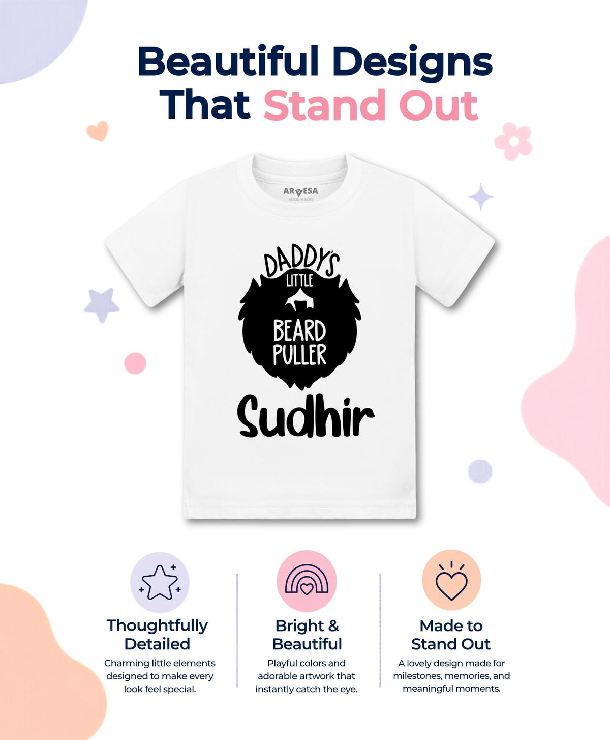 Yes | Daddy Little Beard Puller - T-shirt