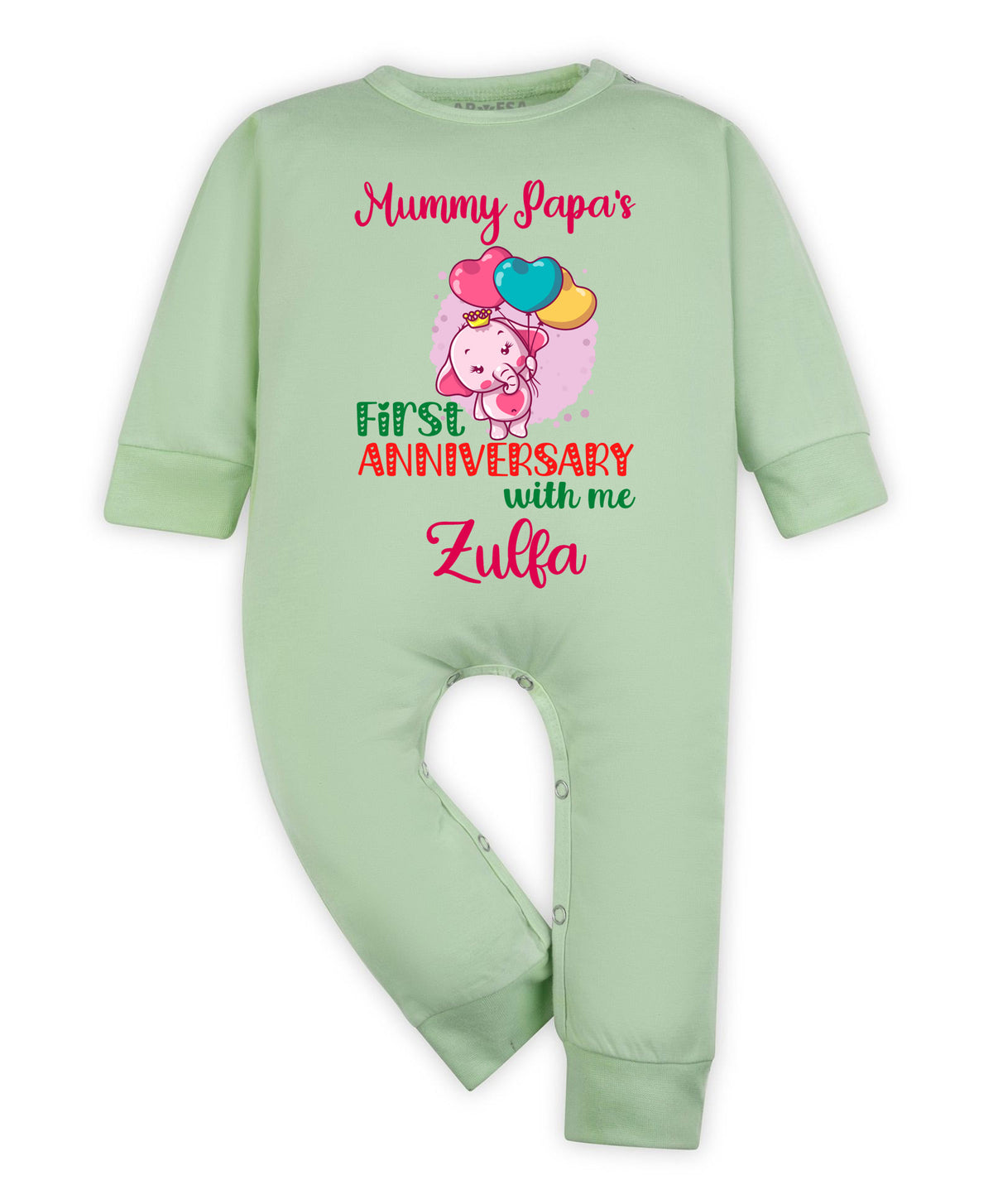 Yes | Mummy Papa First Anniversary With Me Mom Dad - Jumpsuit
