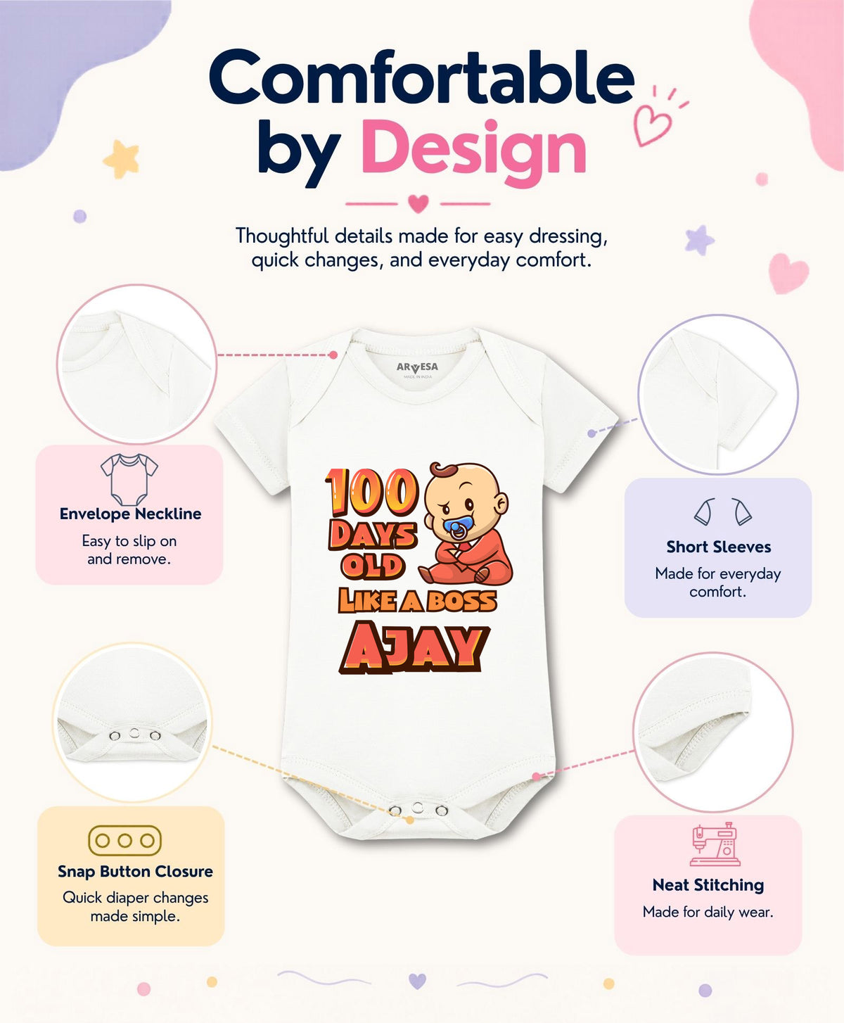 Yes | 100 Days Birthday - Romper