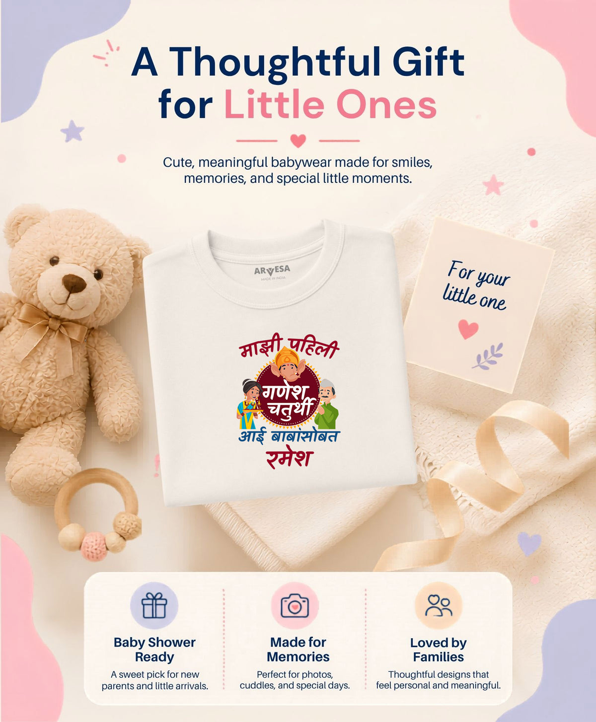 Yes | My First Ganesh Chaturthi - T-shirt