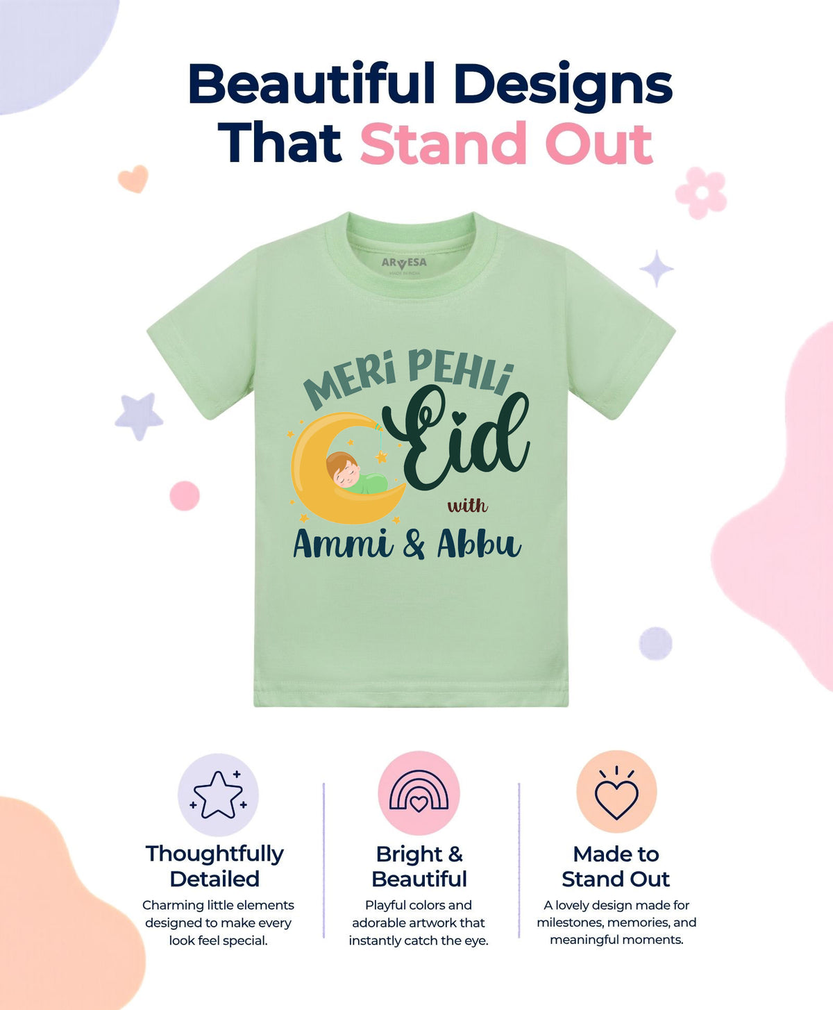No | Meri Pehli Eid With Ammi & Abbu - T-shirt
