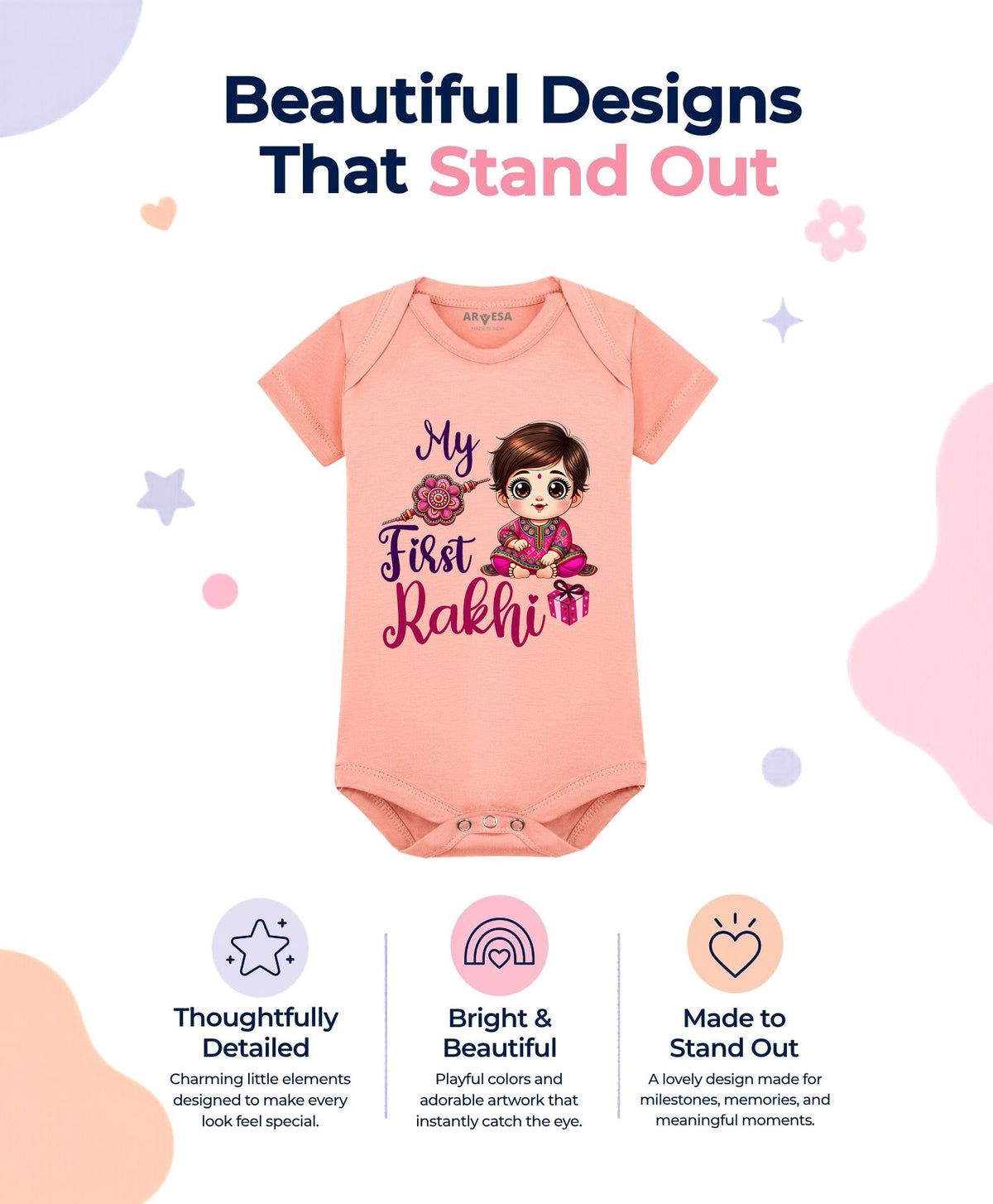 No | My First Rakhi - Romper