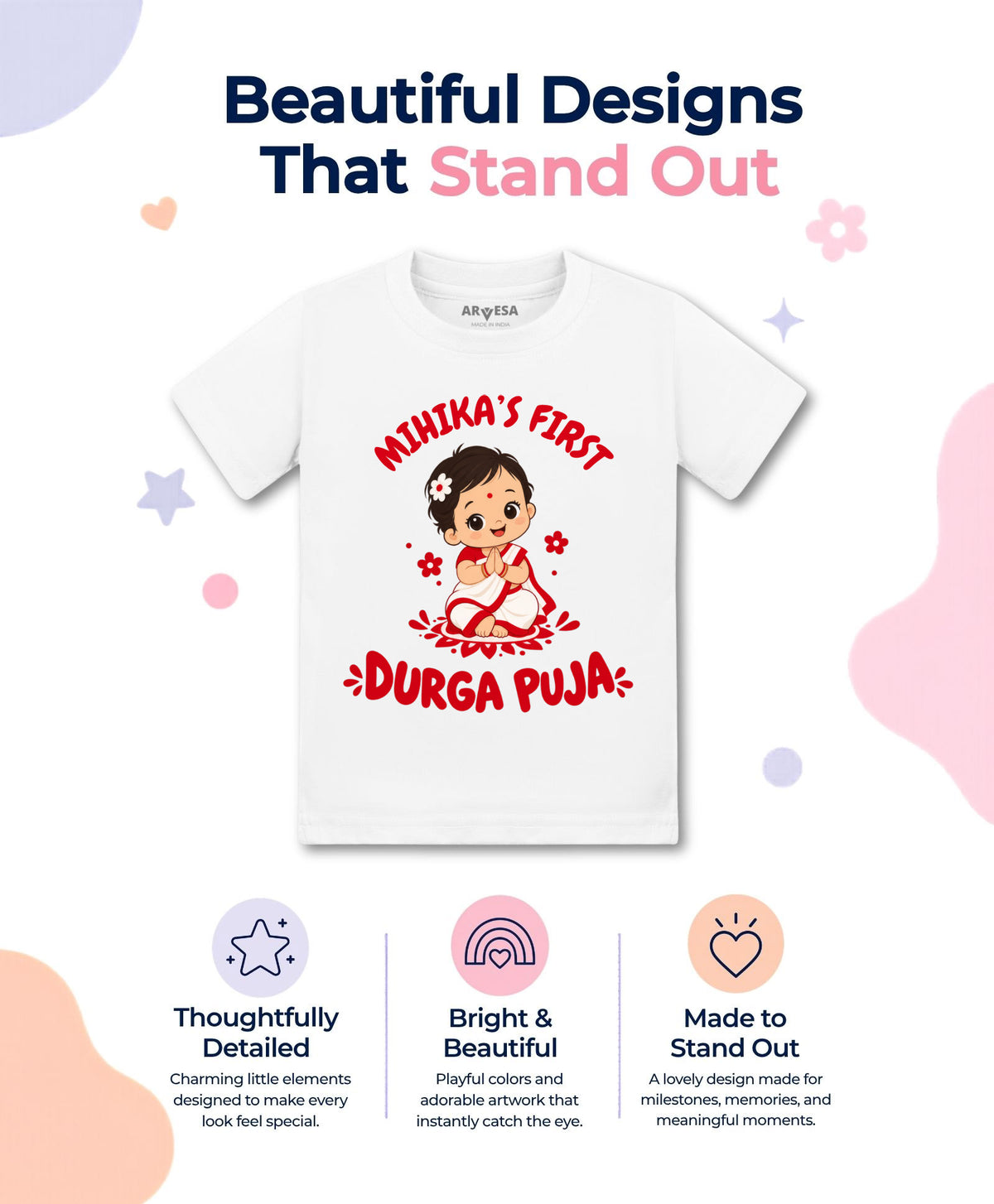 Yes | My First Durga Puja - T-shirt
