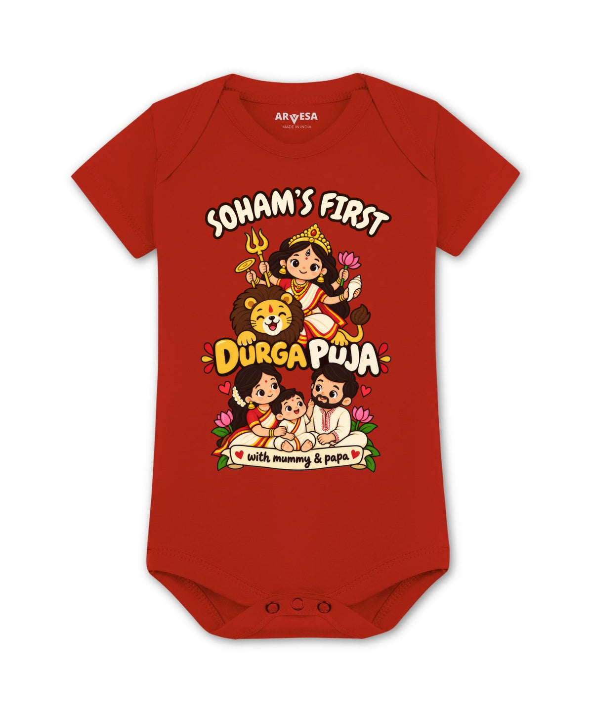 Yes | My First Durga Puja with Mummy & Papa - Romper