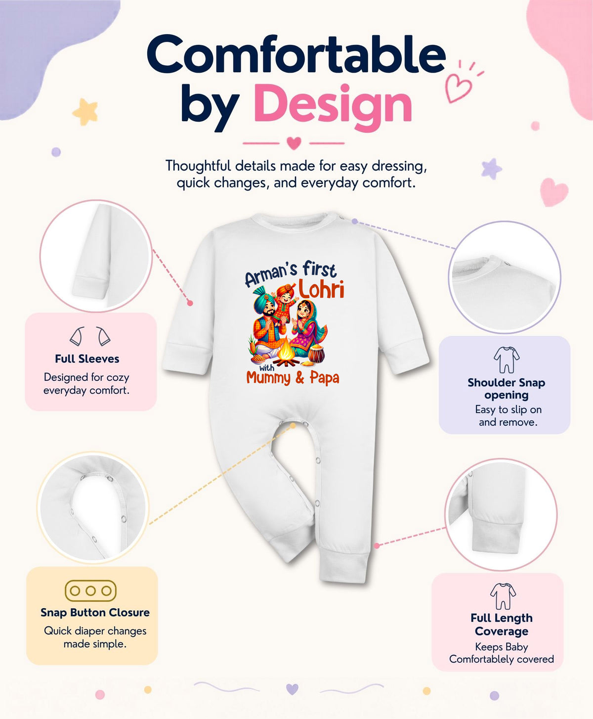 Yes | My First Lohri - Jumpsuit