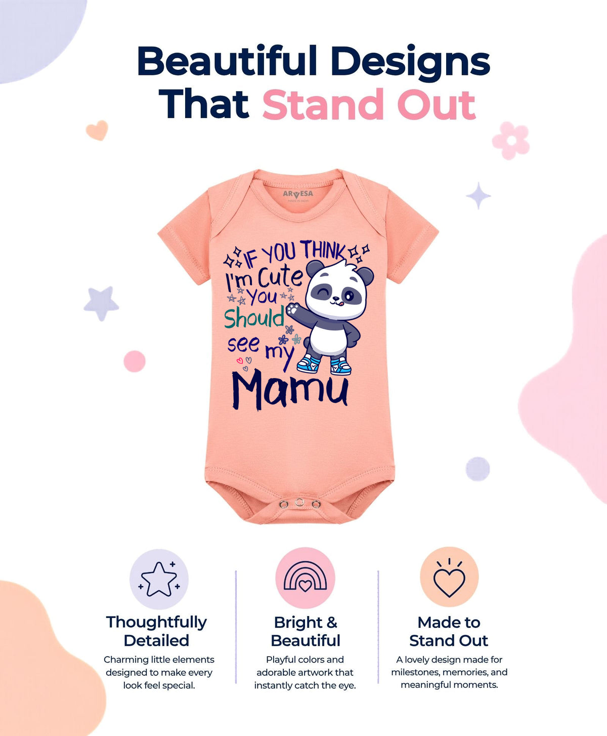 No | I Am Cute You Should See My Mamu - Romper