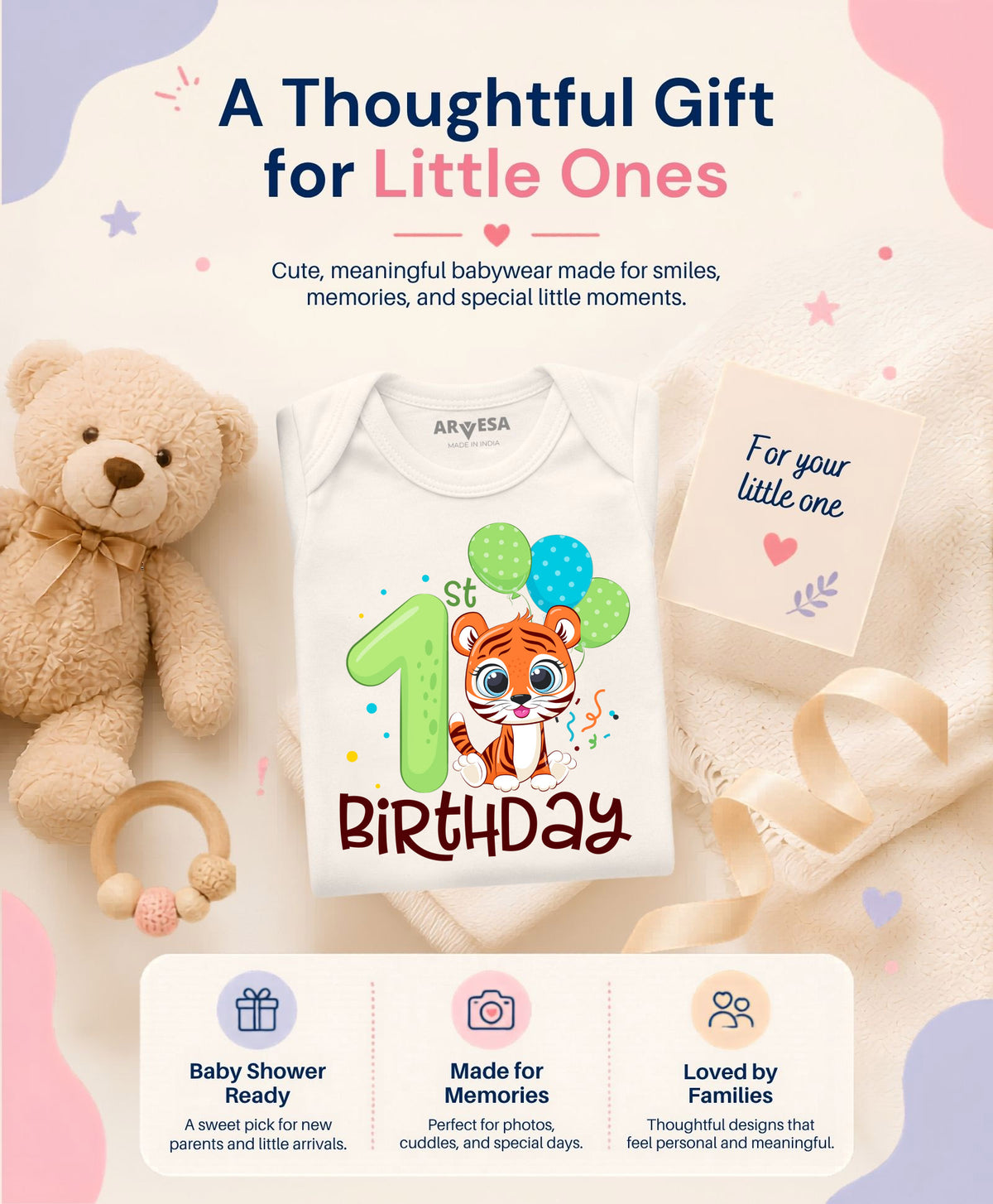No | One Year Birthday - Romper